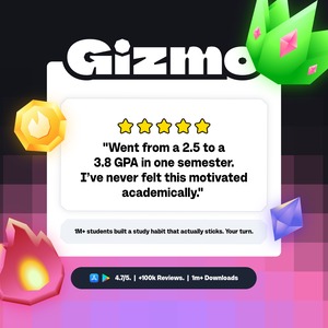Went from a 2.5 to a 3.8 GPA in one semester.