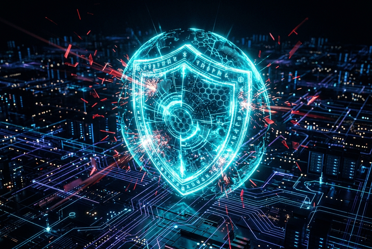 How AI Is Reshaping Cybersecurity in 2026 — KLYROO cyber editorial image